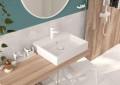 Click-Clack Korek do umywalki lub bidetu z tuleją - ceramiczny