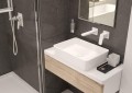 Click-Clack Korek do umywalki lub bidetu z tuleją - ceramiczny