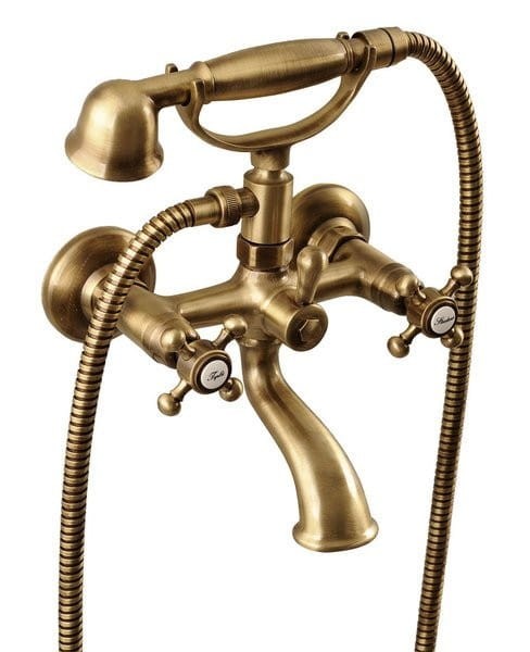 Sapho ANTEA bateria wannowa retro ścienna - brąz 3016 