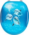 FUNNY deska WC z nadrukiem delfiny