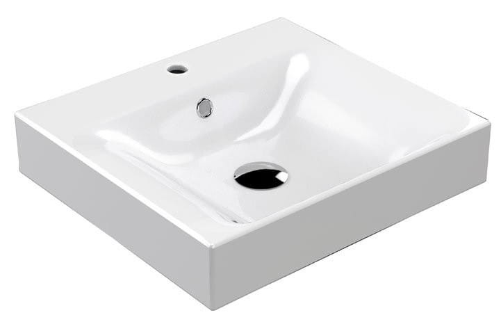 Kerasan CENTO umywalka ścienna ceramiczna 50x45cm biała - 353001