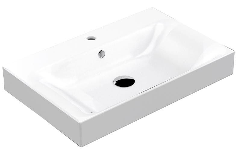 Kerasan CENTO umywalka ścienna ceramiczna 60x45cm biała - 353101