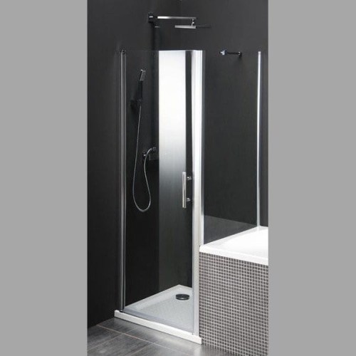 ONE parawan pomiędzy wannę i kabinę prysznicową, 800x800 mm, szkło czyste