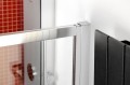 LUCIS LINE drzwi prysznicowe składane 900mm, szkło czyste