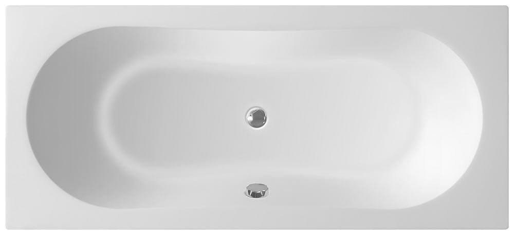 Aqualine JIZERA wanna prostokątna 180x80x39cm bez nóżek - G1880