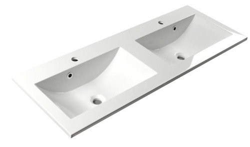 YUKON umywalka kompozytowa 120x45cm, biała