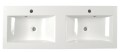 YUKON umywalka kompozytowa 120x45cm, biała
