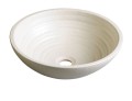 ATTILA umywalka ceramiczna, średnica 42,5cm, kość słoniowa