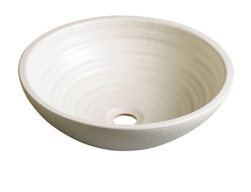 ATTILA umywalka ceramiczna, średnica 42,5cm, kość słoniowa