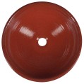 ATTILA umywalka ceramiczna, średnica 42,5cm, pomidorowa