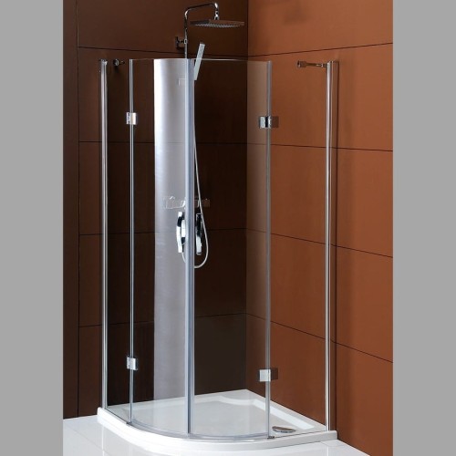 LEGRO kabina prysznicowa półokrągła 2 drzwi, 1000x100mm, szkło czyste