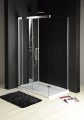 FONDURA drzwi prysznicowe przesuwne 1100mm, szkło czyste