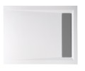 VARESA brodzik kompozytowy z pokrywą syfonu, 100x80x4cm, biały
