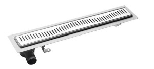 Aqualine VENTO odpływ liniowy z rusztem 76 cm stal nierdzewna - 2708-80