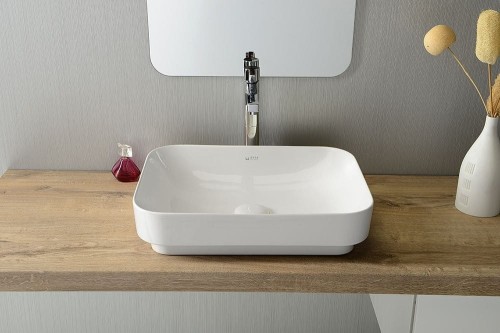 SOTT AQUA Umywalka ceramiczna 50x38cm, biała