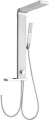 ROME zestaw prysznicowy z podłączeniem do baterii, wysokość 822cm, aluminium