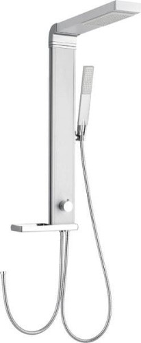 ROME zestaw prysznicowy z podłączeniem do baterii, wysokość 822cm, aluminium