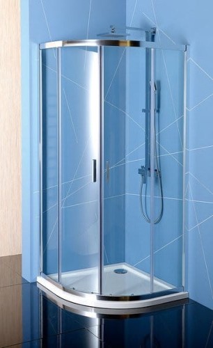 EASY LINE kabina prysznicowa półokrągła 800x800mm, L/R, szkło czyste