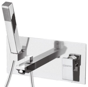LATUS bateria wannowa podtynkowa kompletna chrom - 1102-09