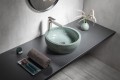 PRIORI umywalka ceramiczna, średnica 42cm, zielona