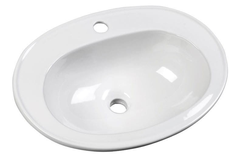 Aqualine SARA Umywalka wpuszczana w blat owalna  54x41 - FS1630 