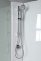 AIGO boks prysznicowy półokrągły 900x900x2060mm, biały profil, szkło czyste
