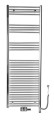 ALYA grzejnik łazienkowy 600x1760 mm, podłączenie centralne, 560W, chrom