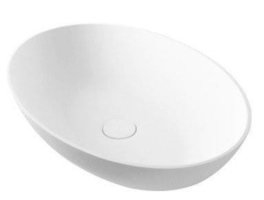 Sapho THIN umywalka nablatowa okrągła 60x40x14,5cm - WN893