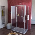 LUCIS LINE kabina prysznicowa trójścienna 1100x900x900mm wariant L/P