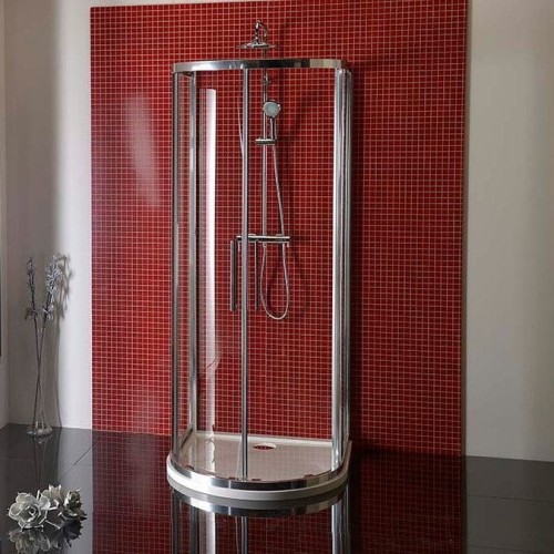 LUCIS LINE kabina prysznicowa półokrągła 1000x1000 mm, szkło czyste