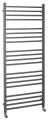 METRO grzejnik łazienkowy 600x1510 mm, srebrny metalik