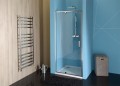 EASY LINE drzwi prysznicowe obrotowe 880-1020mm, szkło czyste