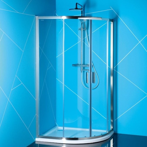 EASY LINE kabina prysznicowa półokrągła 900x800mm, L/R, szkło czyste