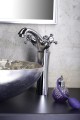 ANTEA bateria umywalkowa wysoka z odpływem, wysokość 245mm, chrom