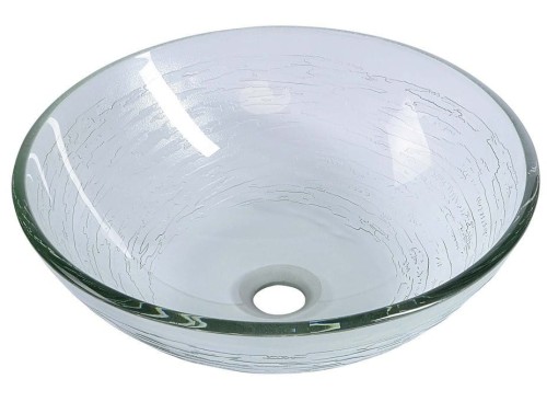 RIPPLE umywalka szklana, średnica 42 cm