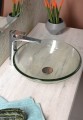 RIPPLE umywalka szklana, średnica 42 cm