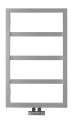 DENALI grzejnik 550x904mm, 292 W, srebrny ze strukturą