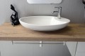 MINIMAL umywalka na blat owalna 64,5x40,5x12 cm