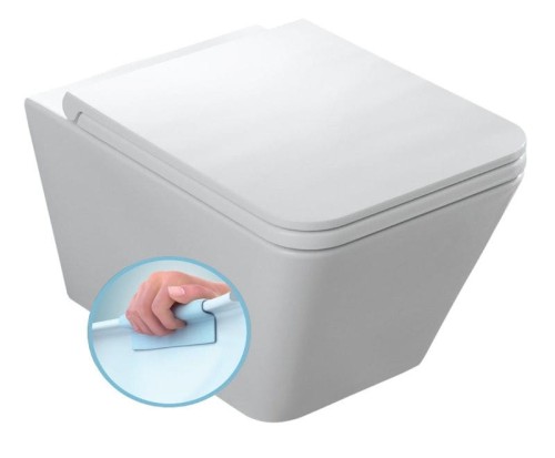 STORM WC wiszące, Rimless, 36x55 cm, biały