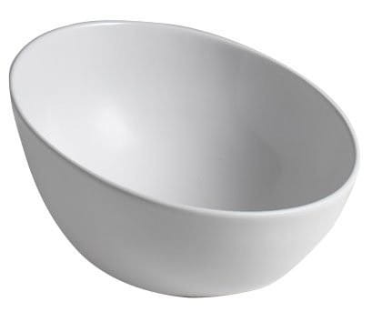DOME OBLIQUO umywalka ceramiczna nablatowa 44,5x26,5 cm