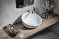 DOME OBLIQUO umywalka ceramiczna nablatowa 44,5x26,5 cm