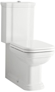 Kerasan WALDORF kompakt WC retro odpływ dolny/tylny, biały-chrom - WCSET04-WALDORF