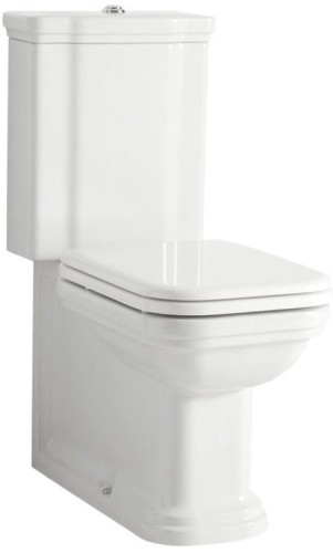 WALDORF kompakt WC, odpływ dolny/tylny, biały-chrom