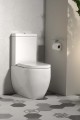 FLO kompakt WC, odpływ dolny/tylny, biały