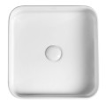 BLADE umywalka ceramiczna nablatowa 40x11,5x40 cm, bez przelewu