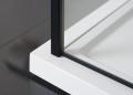 ZOOM LINE BLACK kabina prysznicowa narożna 900x900mm, szkło czyste
