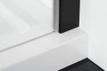 ZOOM LINE BLACK kabina prysznicowa narożna 900x900mm, szkło czyste