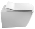GLANC WC wiszące, Rimless, 37x51,5 cm, biały
