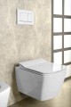 GLANC WC wiszące, Rimless, 37x51,5 cm, biały