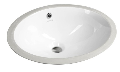 Umywalka ceramiczna 43x33cm, pod blat